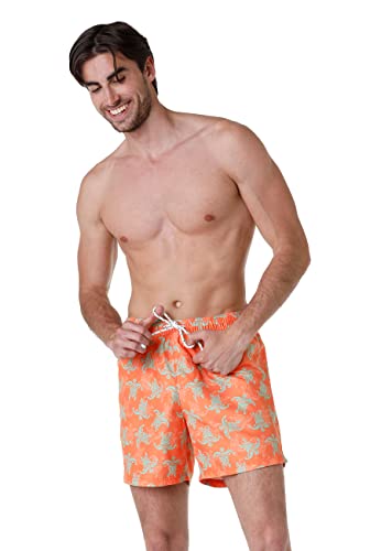 Boxer Trendy Costume Homme LVB orange pour éviter les irritations sous les vêtements ajustés taille L
