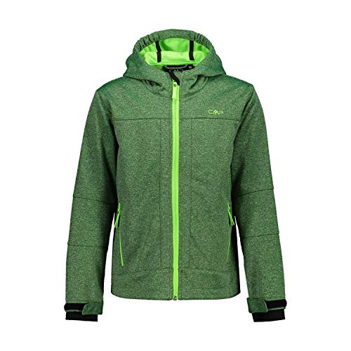 CMP Giacca con Cappuccio in Softshell, E633 Aloe