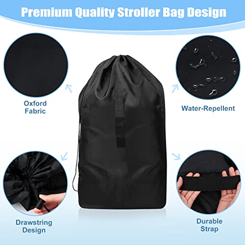 Lishang Travel Stroller Bag for Airplane Pram Cover Buggy Travel Bag Waterproof Gate Check Bag Pushchair Cover Storage Bag for Baby Child Kids Infant Strollers Large Portable - Image 4