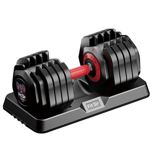 Image of Adjustable Dumbbell Set, 10-in-1 25LB /50LB /90LB Ajustable Dumbbells with Safe Locking System, Enclosed Storage Tray, 1 Sec Fast Adjustment, Comfortable Non-Slip Textured Grip, Suitable for Home Gym Workouts Men and Women