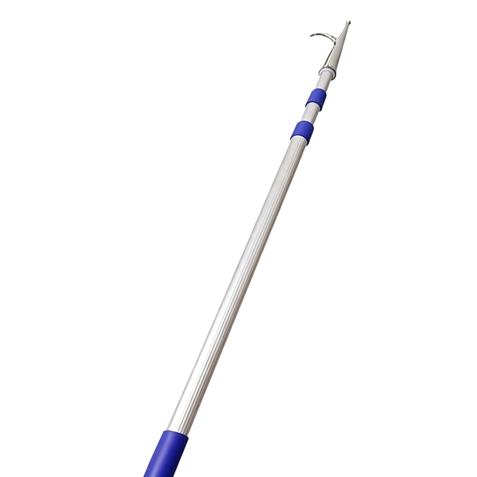 Gancio telescopico per barca, palo marino regolabile con gancio in acciaio inox, carico massimo 300 kg, ideale per attraccare e ormeggiare, lunghezza 2-6 metri