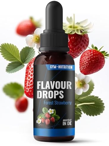Flavour Drops Zuckerfrei – 50 ml – Wald Erdbeere Geschmack | Aroma mit Dosierpipette für Quark & Porridge – vegan, produziert in Deutschland