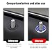 Ywdiml Bling Car Inner Door Lock Covers, 4PCS Crystal Rhinestones Vehicle Pull Rod Bolt Decorative Stickers for Women Girls, Auto Door Latch Cap, Compatible with C Class C200L GLC260 (Dark Blue)