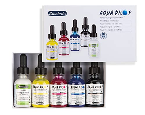 Schmincke AQUA DROP Aquarellfarben 5 x 30 ml, 78 005 097