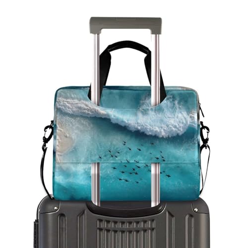 Bolso maletín para laptop con estampado marino 13-16 pulg miniatura 4