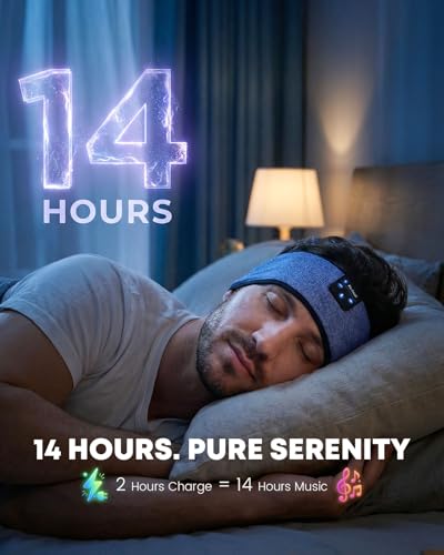 Image of Sleep Headphones, Bluetooth Sleeping Sports Headband Headphones