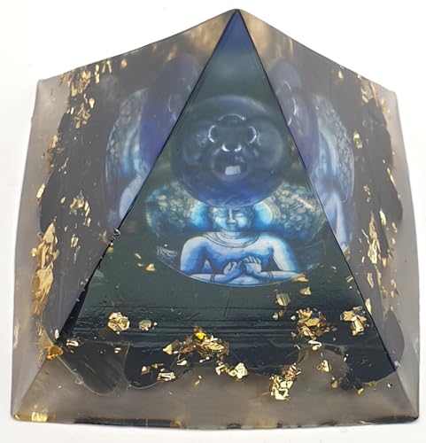 Orgonite pyramide bouddha obsidienne pierre de guérison feng shui - 2