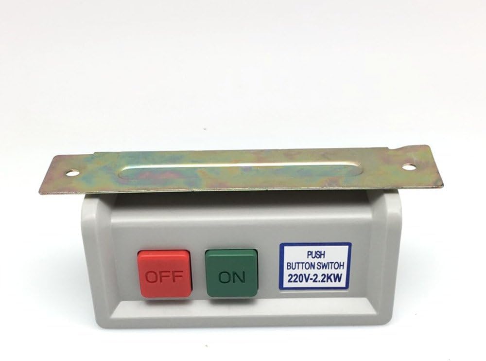 SSS Push Button Switches ON/Off for Industrial Sewing Machine (White) Compatible for Industrial Sewing Machine Motor 220V