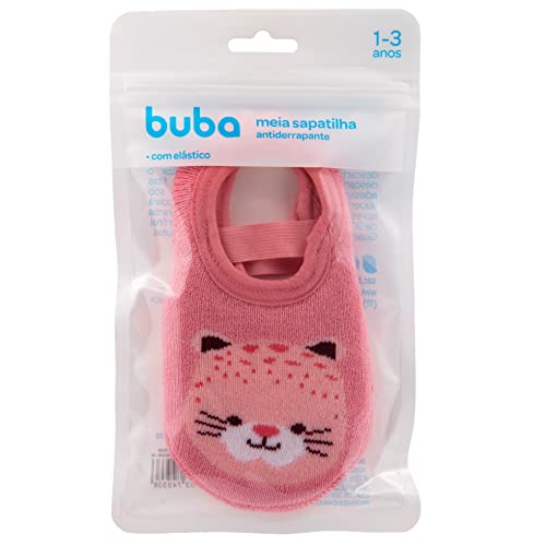 BUBA Meia Sapatilha Antiderrapante Jaguar - M, Modelo: 14533, Cor: Rosa