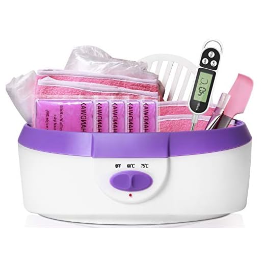 Paraffin Wax Machine for Hand and Feet - Paraffin Wax Bath BTArtbox Paraffin Wax Warmer with 1000g Paraffin Wax 200pcs Liners 2pcs Mitts 2pcs Booties for Smooth and Soft Skin