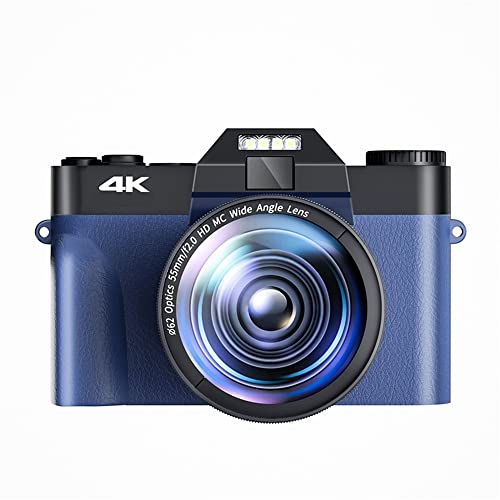 rfIJ }N Y 48MP AF J 16X Lp 4K rfIJ Xg[~O EFuJ tbv XN[ rfI R[_[ ^AƎAYNp(64G TF Card,With 2 Lens)