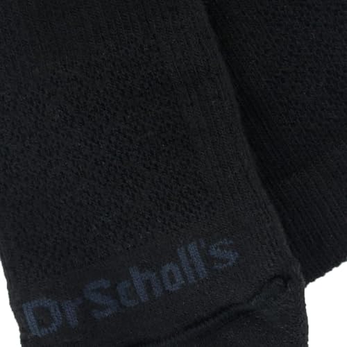 Dr. Scholl's Men's Big & Tall Work Compression Over the Calf Socks Sockshosiery, black, Shoe Size: 13-152