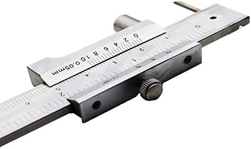 200mm Metal Scribe Caliper Mark Vernier Caliper and Carbide Scribe Parallel Marking Gauge Ruler Measuring Instrument Tool (Color : 200mm)