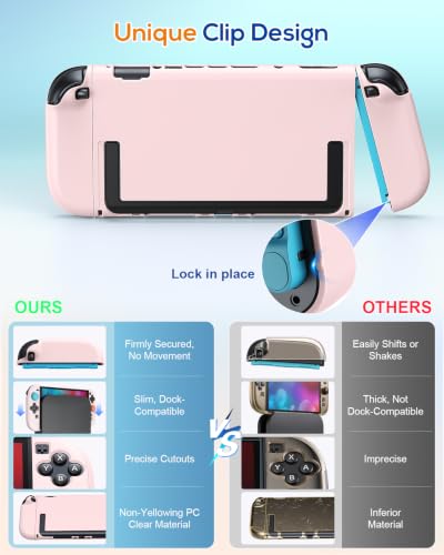 Image of WAXITY Dockable Protective Case for Nintendo Switch 2-Light Pink