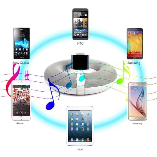 Image of Etzin 30 Pin Bluetooth Adapter 4.1 A2DP Audio Music Receiver Compatible with Bose Sounddock and 30Pin iPhone iPod Dock Speaker-EPL-830WA.