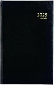 Agenda 2026 BREPOLS Concorde - 21x27cm - 1 Semaine Sur 2 Pages Couverture Rouge Palermo