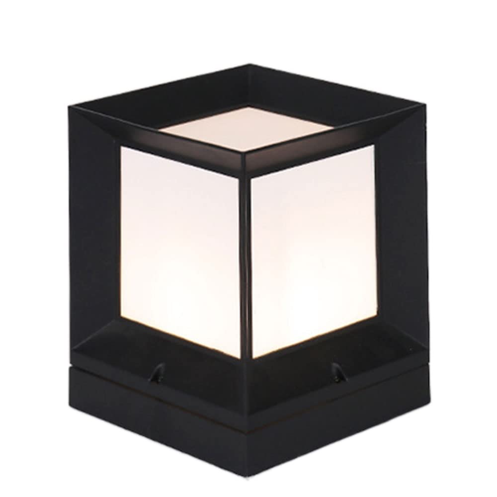 GTHTUHFD Outdoor Lawn Post Lamp Fixture Waterproof Outdoor Post Lights, Garden Decoration Post Cap Light Anti-Rust Lamp Posts Outdoor Lighting Fixture, With Pier Mount For Patio Garden,12.2in