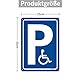 2 Stück Behindertenpark Schilder,dauerhaft Alu 35x25cm Parkplatz für Rollstuhlfahrer parken mit UV-Schutz Wetterfest einfache Montage im Innen- oder Außenbereich