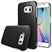 Galaxy S6 Edge Case, Ringke [Slim] Snug-Fit Slender [Tailored Cutouts] Lightweight & Thin Side to Side Edge Coverage Superior Coating PC Hard Skin for Samsung Galaxy S6 Edge - SF Black
