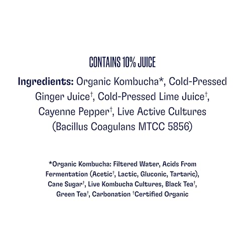 Health-Ade Kombucha Tea Organic Drink, Fermented Tea with Living Probiotics, Detoxifying Acids, Supports Gut Health, Non-GMO, Vegan, Gluten Free, 12 Pack (16 Fl Oz Bottles), Cayenne Cleanse