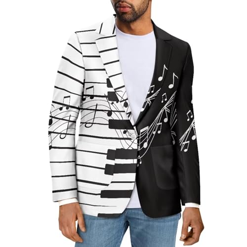 Sprowallow Men's Casual Blazer One Button Lightweight Sports Coat with Pockets Slim Fit Lapel Jacket Business Suit - Main Image