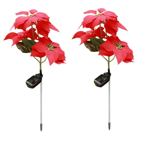 Lampe de pelouse décorative solaire pour une ambiance de Noël unique au jardin