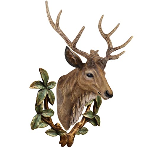 Hirschkopf Wanddekoration Geweih Wandskulptur Harz Wand Tierkopf Wandbehang Hirschkopf Dekoration Wandanhänger Cover