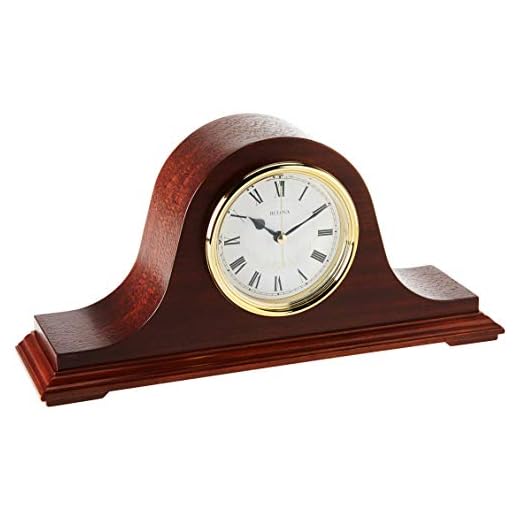 Bulova B1929 Annette II Chiming Clock, Mahogany