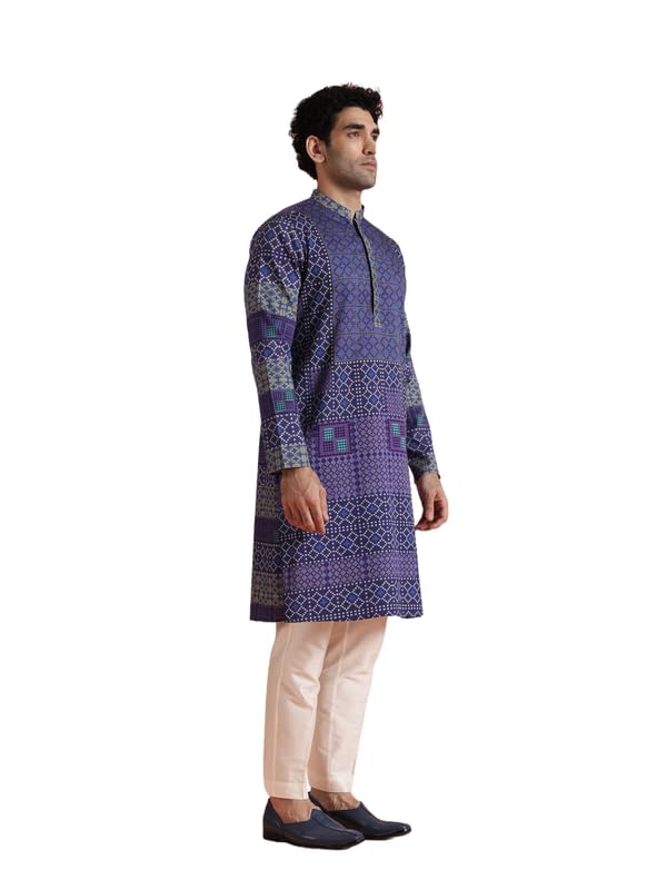 Kurta Costume Ethnique Homme Coton Évite la Chaleur lors des Cérémonies