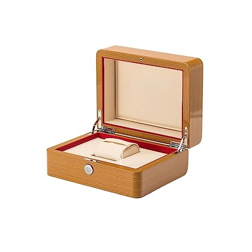DYHWAC Caja de Reloj de Laca de Piano, Caja de Reloj Interior de Franela, Caja de Almacenamiento de Reloj Artesanal