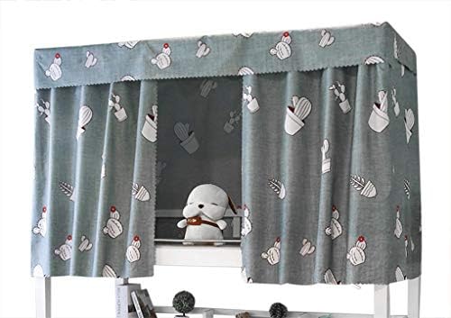Dormitory Bunk Bed Curtain Printed Blackout Curtain Single Bed Tent Curtain Student Cloth Shading Canopy Spread Curtain Anti-dust Mosquito Net Student Sleep Privacy Protection Net Bunk Bed Screen