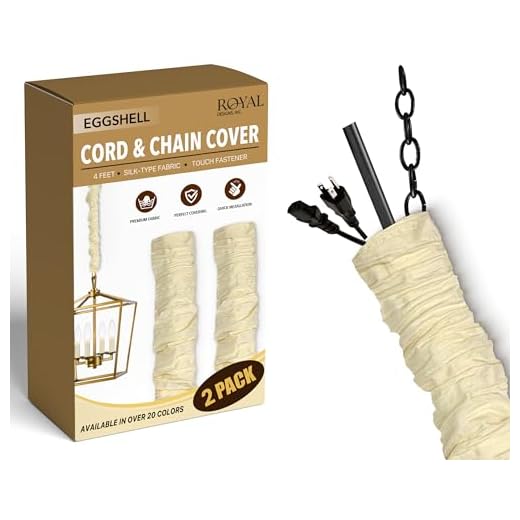 4ft Cord & Chain Cover for Chandeliers