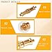 KuuGuu 4 PCS Standard 1/4 to 3/8 inch Metal Convertor Threaded Screw Tripod Adapter Spigot Stud for Flash Holder, Studio Light Stand, Ball Head (Copper)