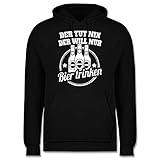 Ein cooles Motiv passend zu Männerabend gesucht? Mit Bierflaschen und Spruch überzeugt der Aufdruck zum Thema Bier auf voller Länge