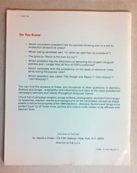 Paperback Banners, Buttons, and Songs Book