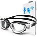 ZABERT Schwimmbrille f&uuml;r Herren Damen Erwachsene,W1 Profi Taucherbrille Schwimmbrillen Antibeschlag UV400-Schutz,Wettkampf Triathlon Schwimmbad, Schwarz Wei&szlig; Klar Gl&auml;ser