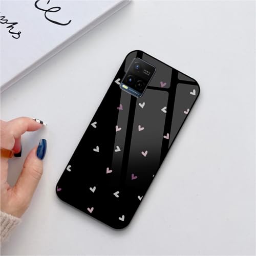 Image of COLORflow Back Cover Compatible with Vivo Y21 2021 / Y33s / Y21s | Family of Hearts Customized | Shockproof TPU Bumper with Camera Protection Back Cover Compatible with Vivo Y21 2021 / Y33s / Y21s