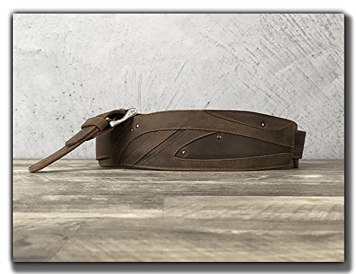 Anthology Gear"Blackwood" Full Grain Leather Guitar Strap For Electric, Acoustic, And Bass Guitars (Whiskey Brown) #TOP1
