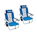 KingCamp Sedia da Spiaggia Pieghevole Campeggio, Poliestere Lega di Alluminio 6063 Oxford 600D, Set Blu