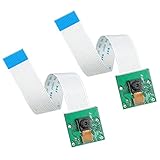 【Cantidad suficiente】 recibirá 2 piezas de mini cámara OV5647 con sensor 1080p de 5 megapíxeles y 2 piezas de cable plano de 15 pines de 6 pulgadas, cada uno puede servirle durante mucho tiempo, y suficiente para usar y reemplazar a diario