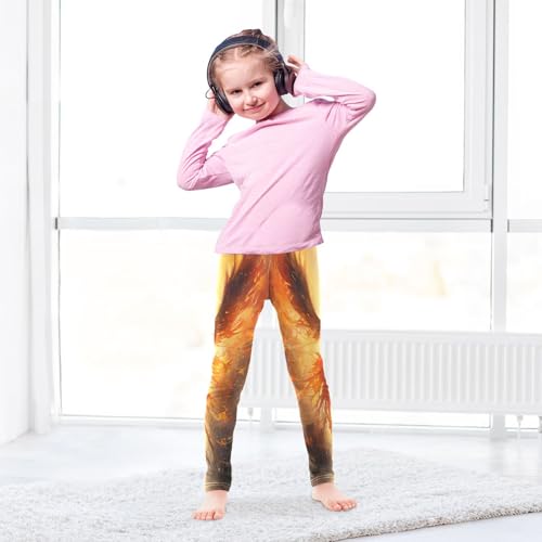 Toddler Girls Leggings Printed Yoga Pants Leggings Fire Bird for Kids4