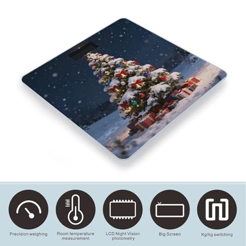 Báscula digital de baño con pantalla LCD y diseño seguro miniatura 3