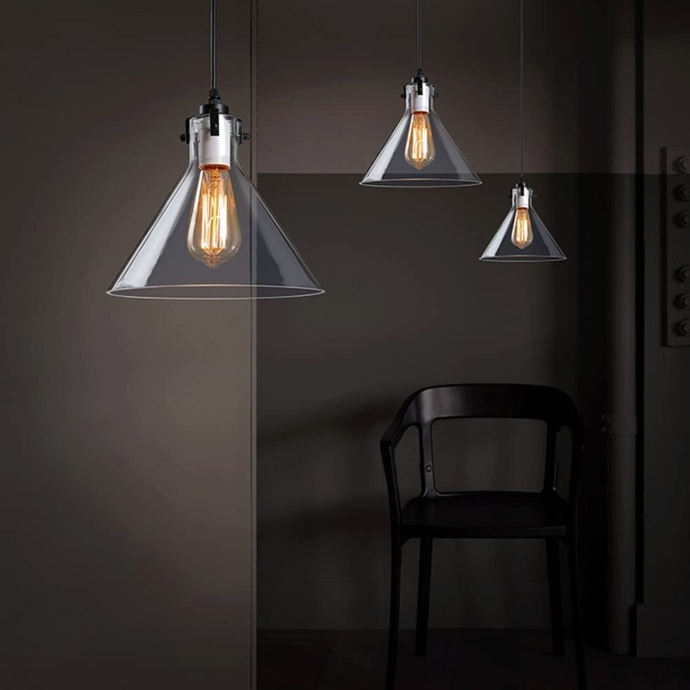Lampy wiszące do wnętrz zewnętrznych, Lampa wisząca sufitowa, lampy wiszące w stylu japońskim, kute żelazo, szkło, regulowana wysokość, trzonek E27, oświetlenie zewnętrzne