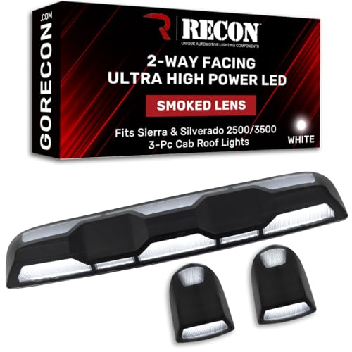 Lámparas LED RECON 3 piezas para techo cabina Sierra Silverado 20-25
