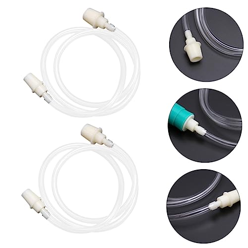 5 tubos de extensión universales para máquina de ventosas, manguera blanca conectable, resistente a altas temperaturas, para terapia de ventosas, masajes y rehabilitación miniatura 3