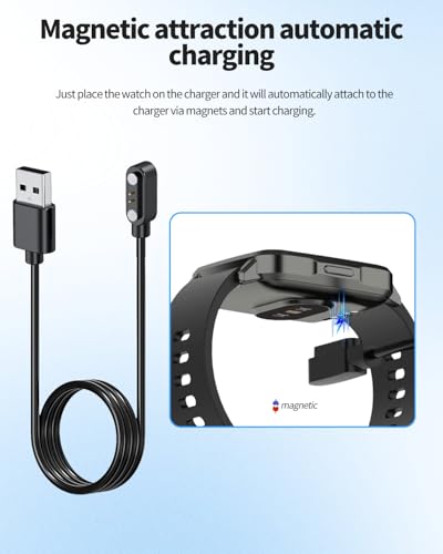 Cable de carga magnético universal MorePro Air 2 pack de 2 unidades con conexión USB segura 3
