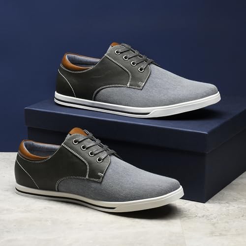 Bruno Marc Men's Oxfords Sneakers Casual Dress Shoes,Grey,10.5 - image 4