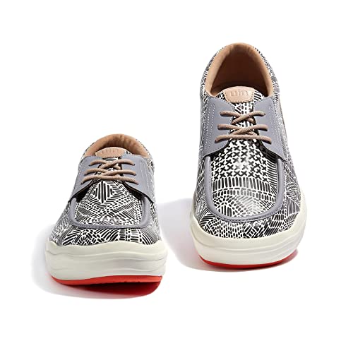 UIN Men's Fashion Platform Sneaker Slip On Walking Casual Comfortable Art Painted Travel Shoes Andalusia2