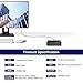 Windows 10 Pro Mini PC, Intel Celeron N3350 Dual-Core Processor, 4GB LPDDR4 64GB eMMC, Fanless Mini Desktop Computer Support 4K HD/HDMI+VGA Port/Dual WiFi/Gigabit Ethernet/BT 4.2