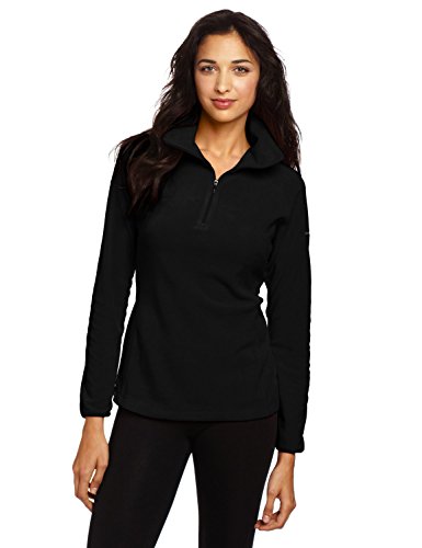 Columbia Women's Glacial Fleece 1/2 Zip Jacket-Black-XL